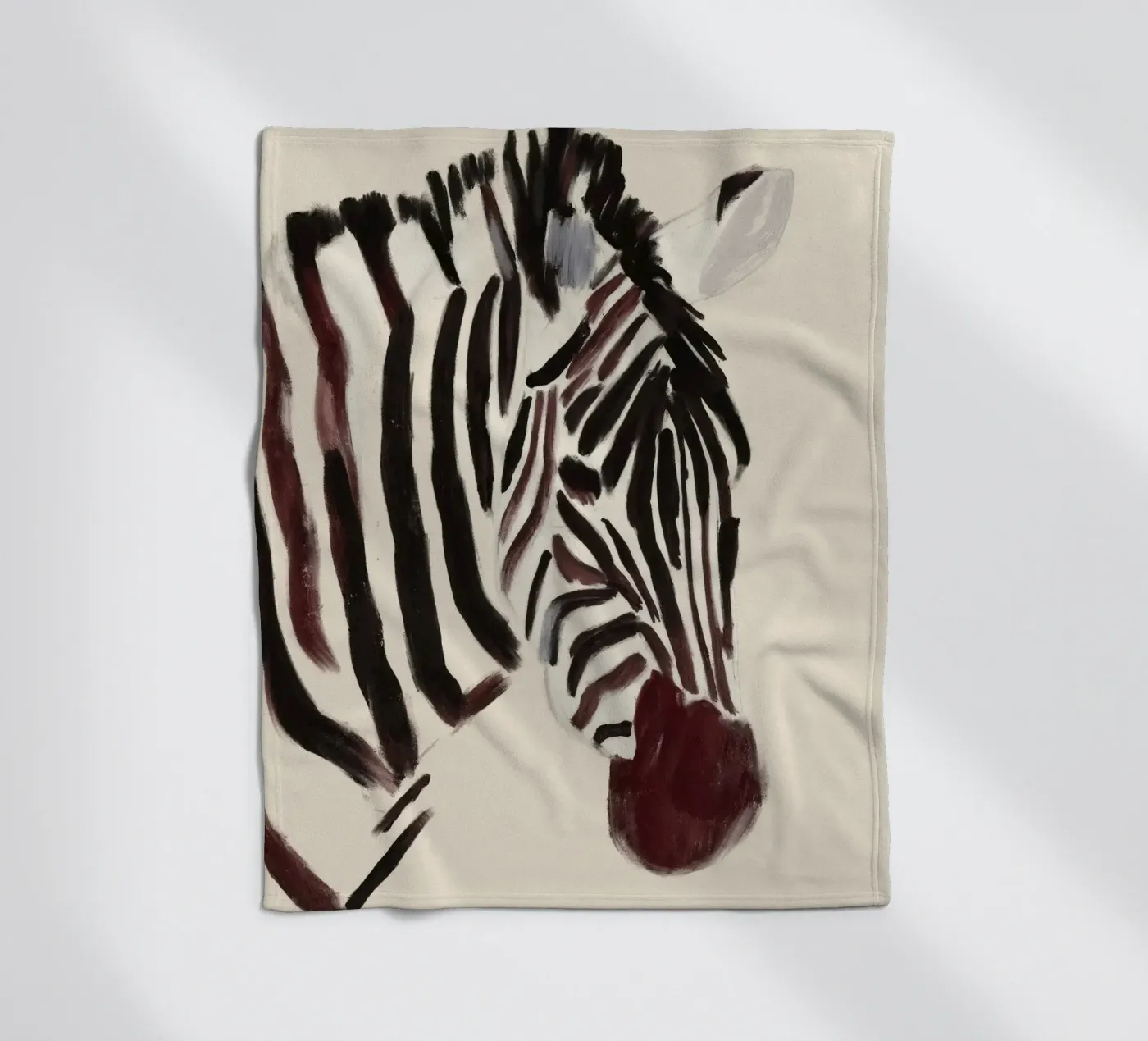 Zebra fleece blanket by dada22