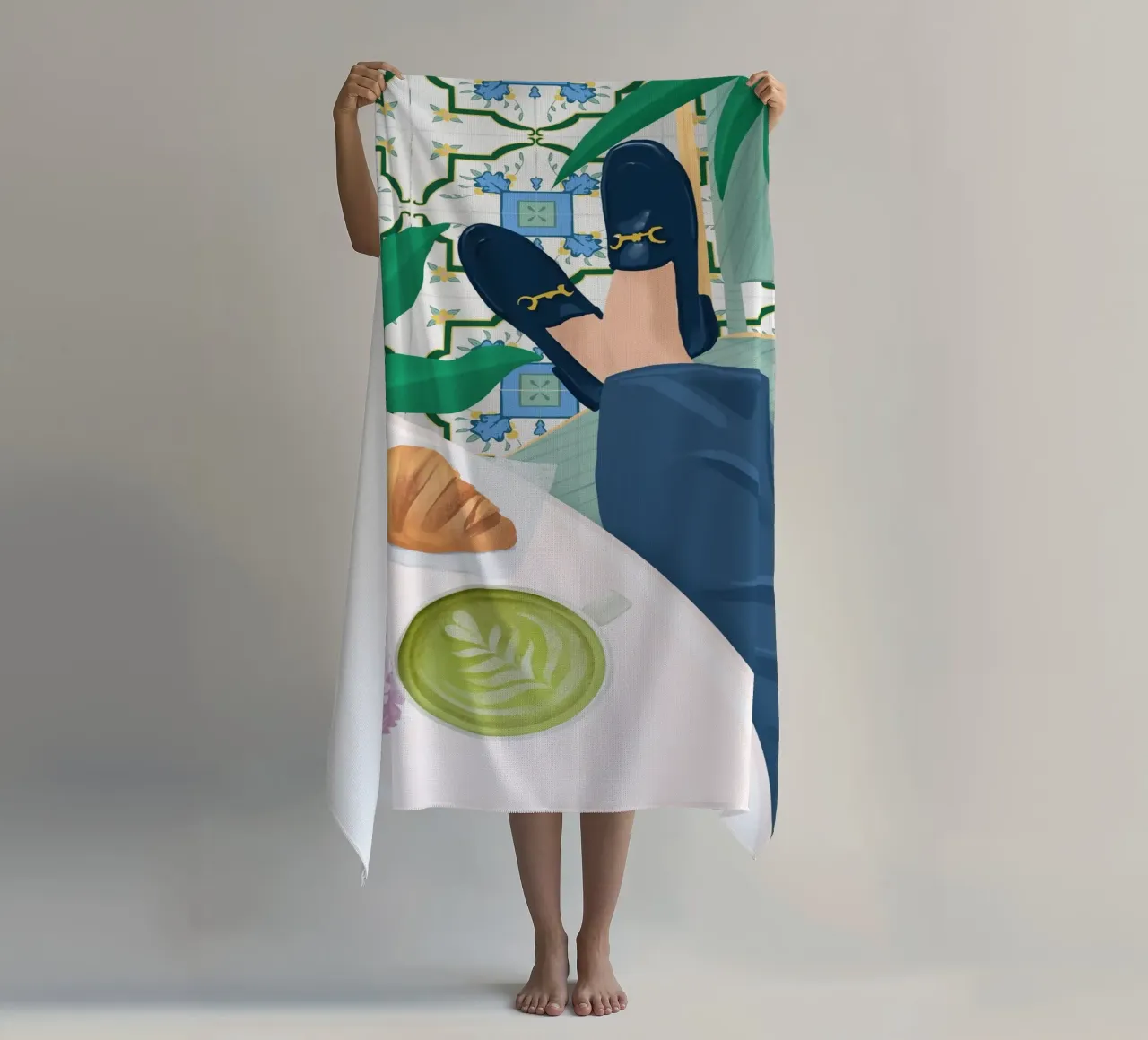 Caffè Paris telo mare da PetrArts