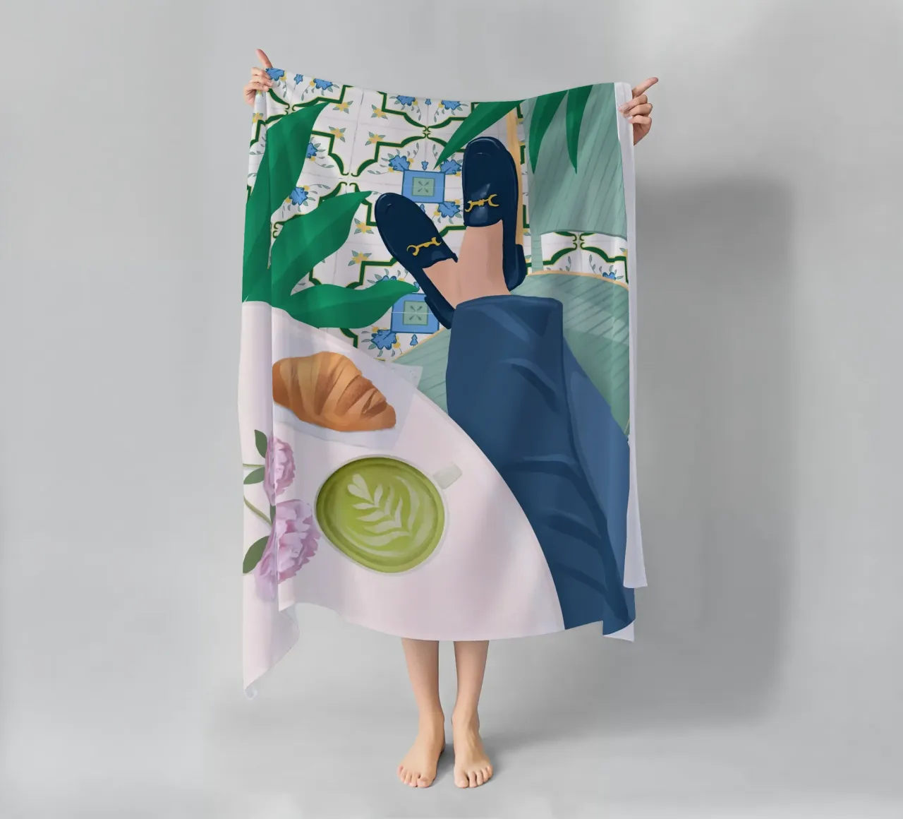 Caffè Paris telo mare da PetrArts