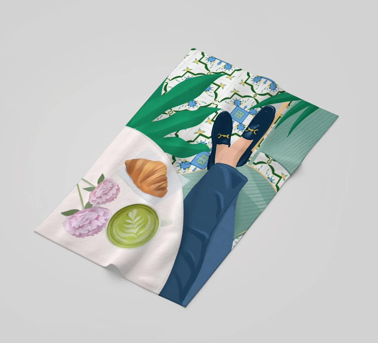 Caffè Paris telo mare da PetrArts