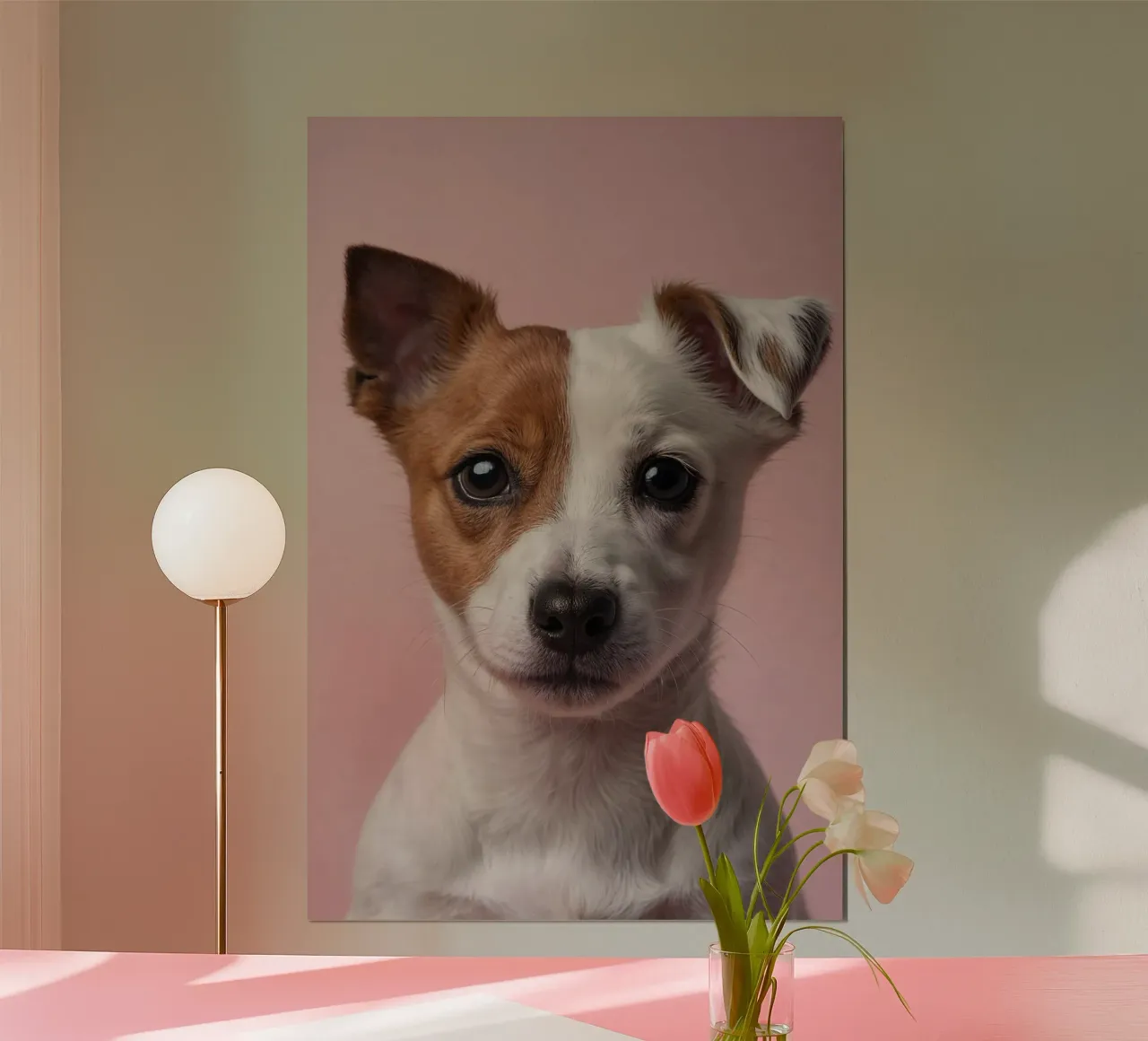 Ritratto di un giovane Jack Russell | Lavoro 40 poster con telaio in plastica da Paws & Portraits