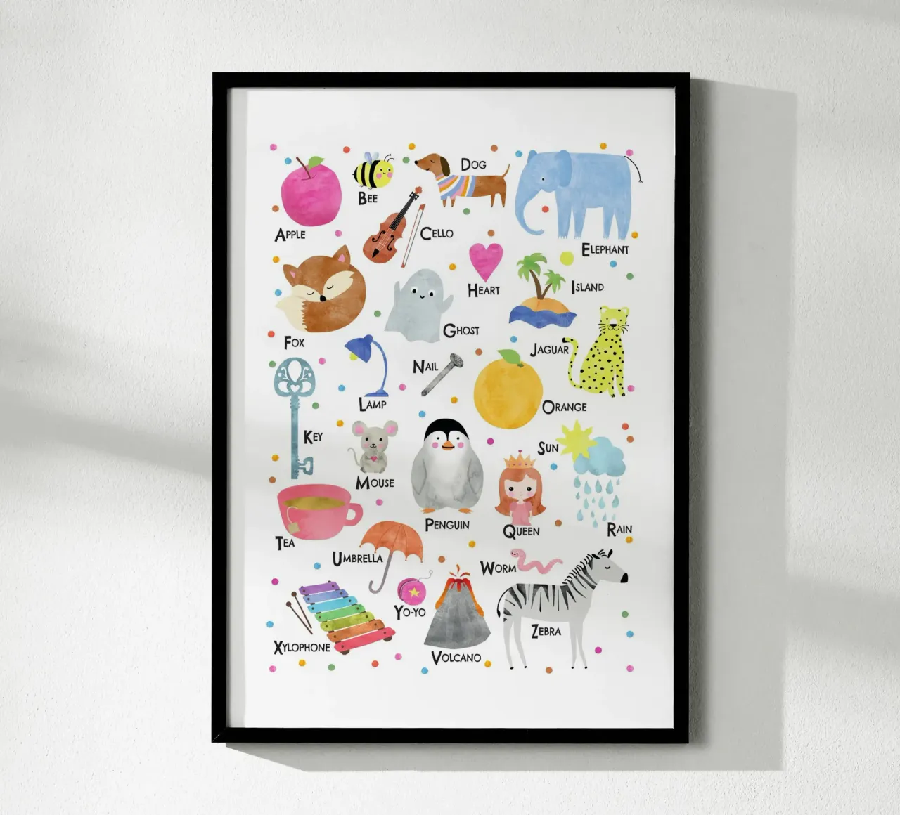 ABC, inglese poster da Fraysein Design