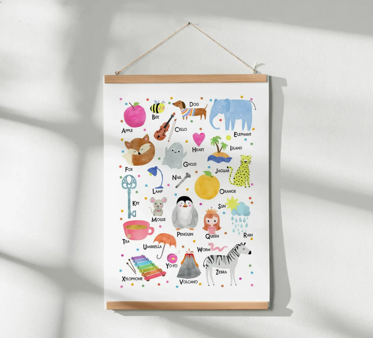 ABC, inglese poster da Fraysein Design