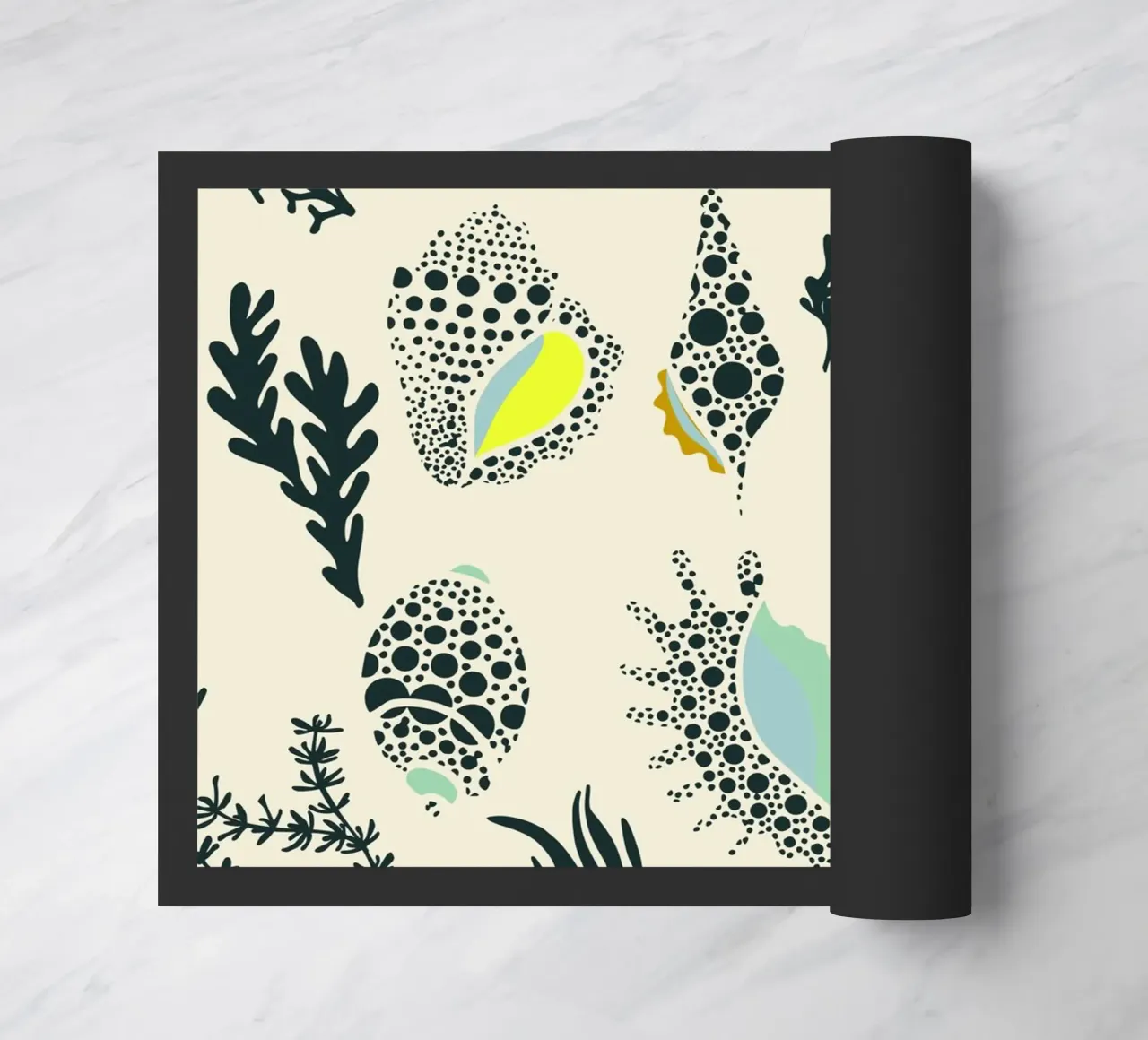 Ipanema Beach seashell pattern deurmat van annick