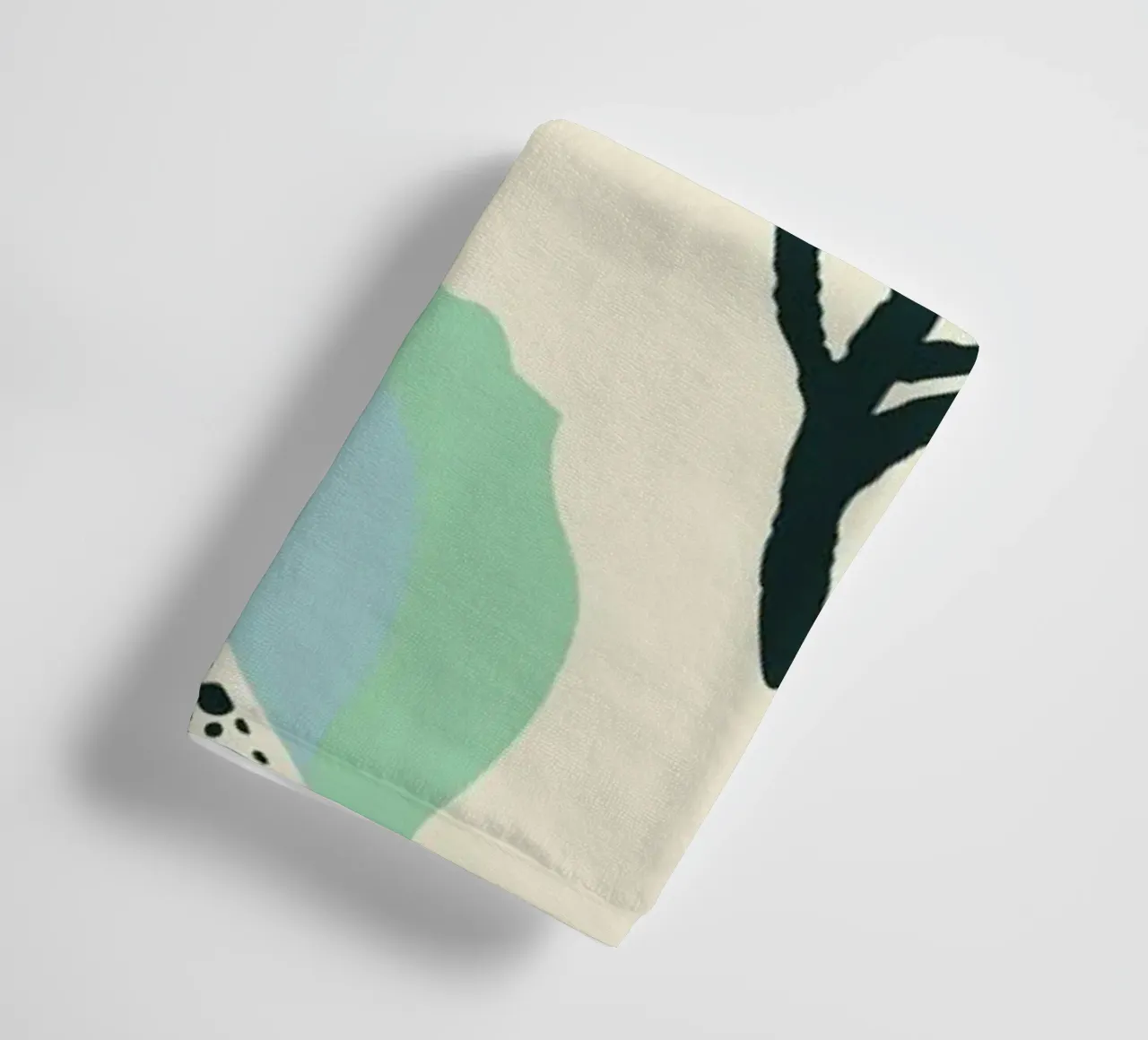 Ipanema Beach seashell pattern towel by annick