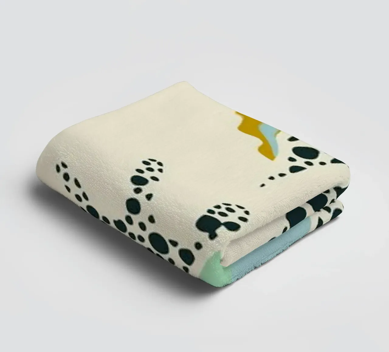 Ipanema Beach seashell pattern towel by annick