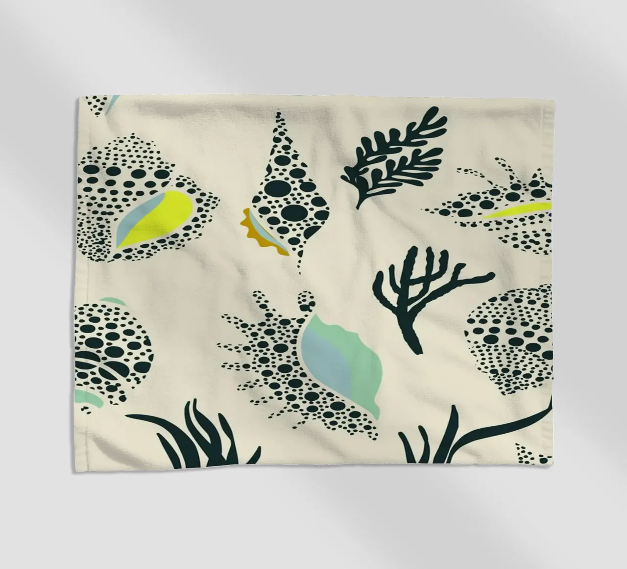 Ipanema Beach seashell pattern telo mare da annick