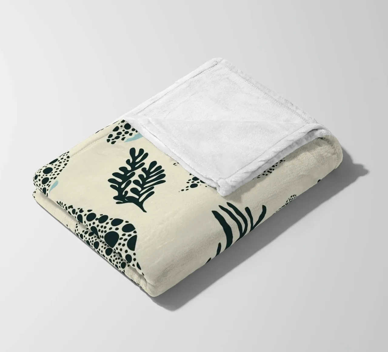 Ipanema Beach Muschelmuster Fleecedecke von annick