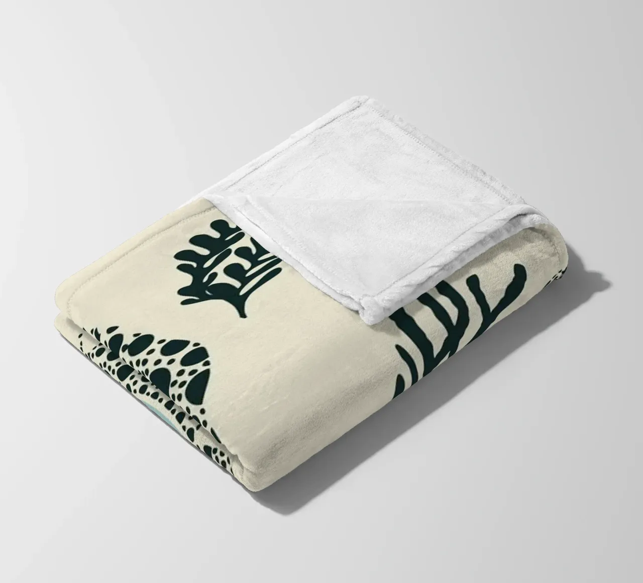 Ipanema Beach Muschelmuster Fleecedecke von annick