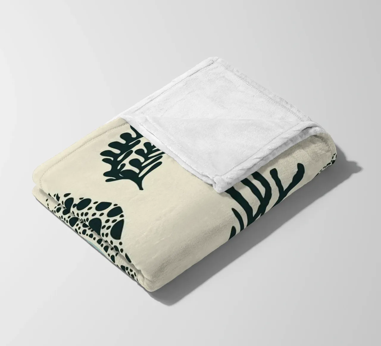 Ipanema Beach Muschelmuster Fleecedecke von annick