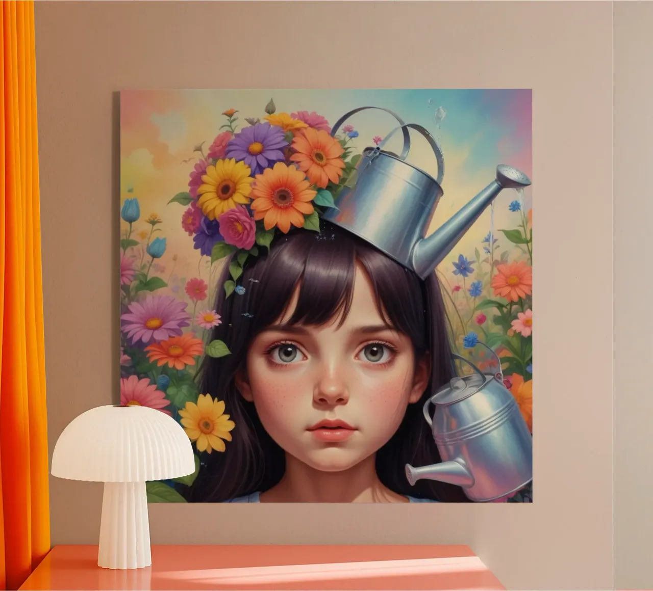 dream girl acrylic glass by Design by Soph