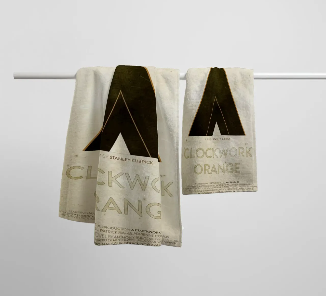 A Clockwork Orange towel by Calm The Ham