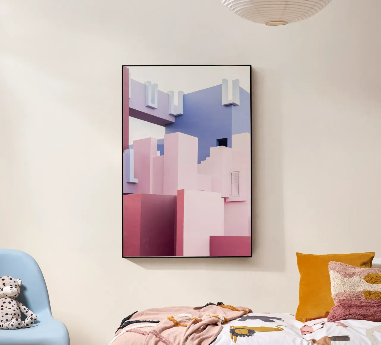 La Muralla Roja III acryl van Kathrin Pienaar