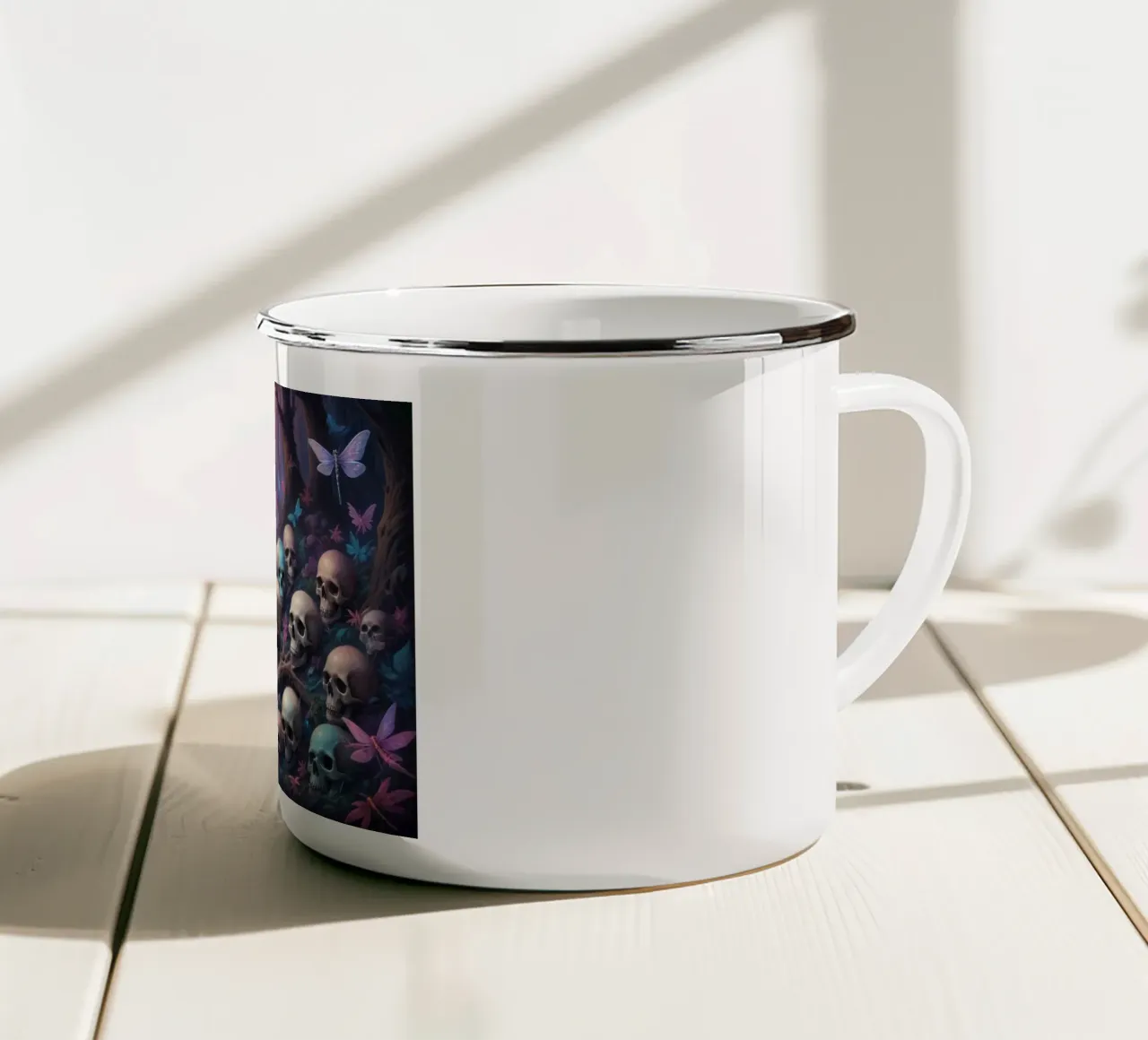 skull tazza in smalto da Design by Soph