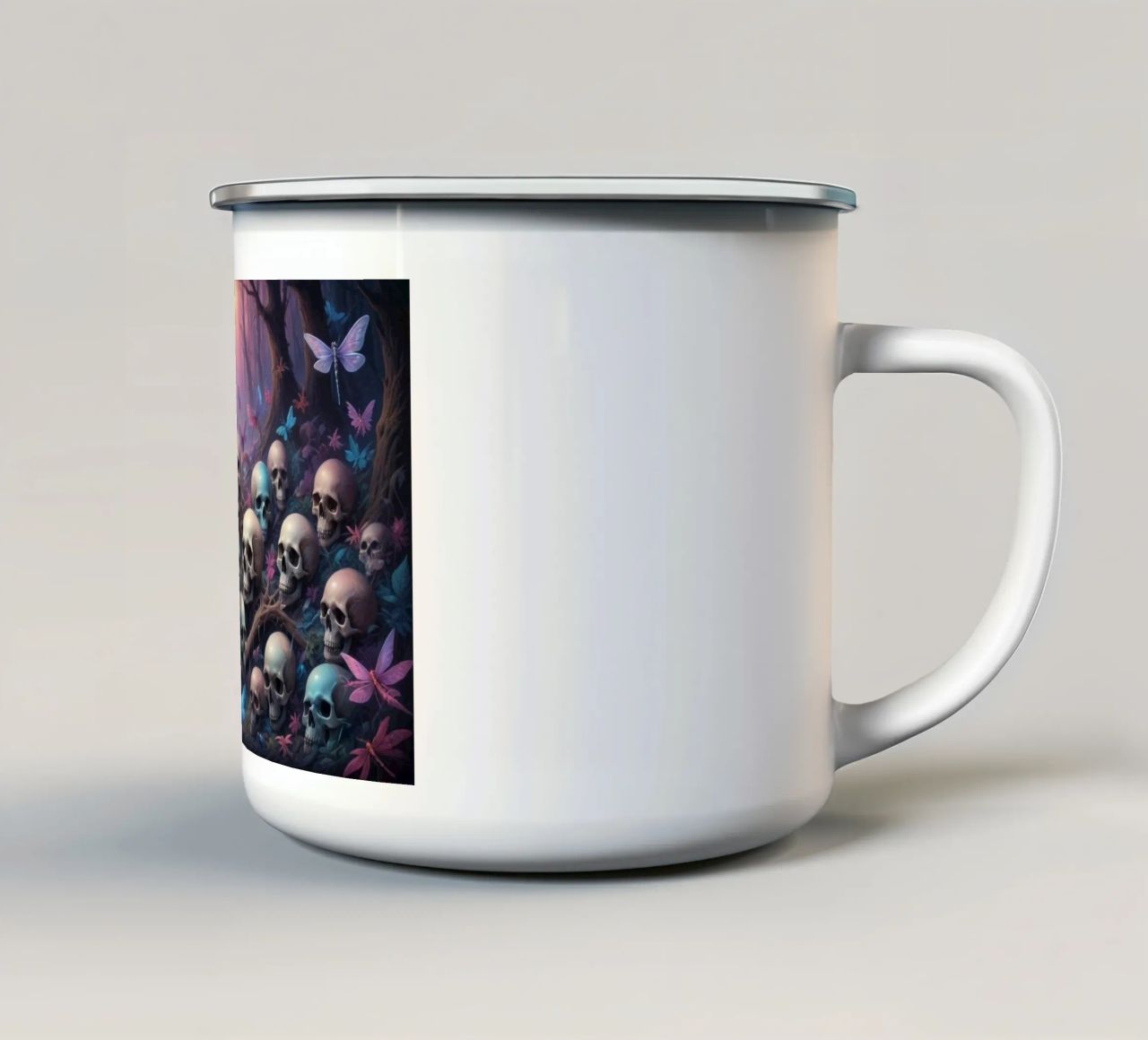 skull tazza in smalto da Design by Soph
