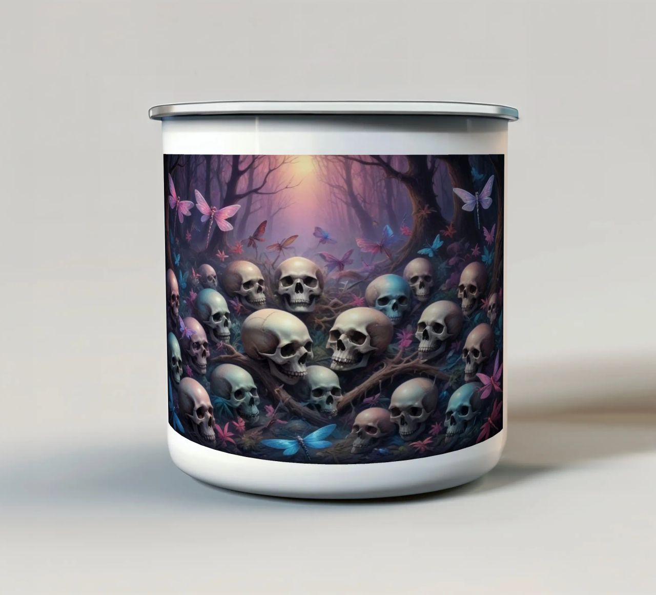 skull tazza in smalto da Design by Soph
