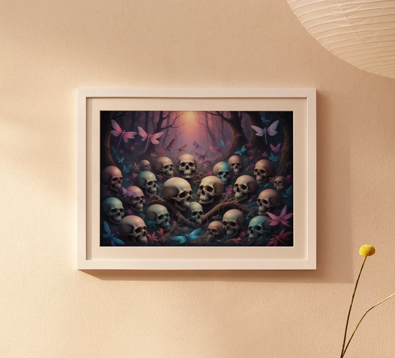 skull poster van Design by Soph