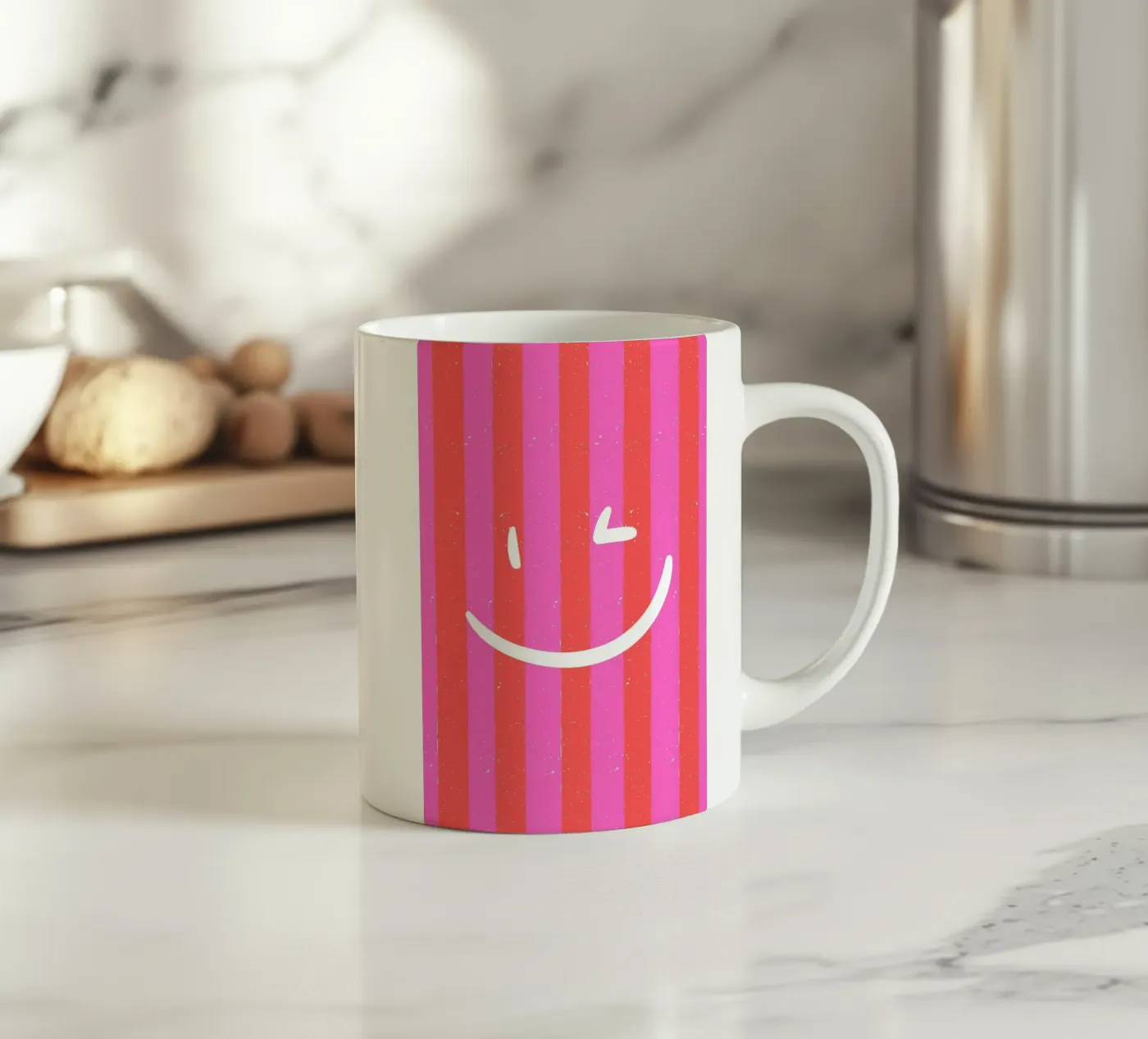 Smileeee ceramic mug by Tabea Jule