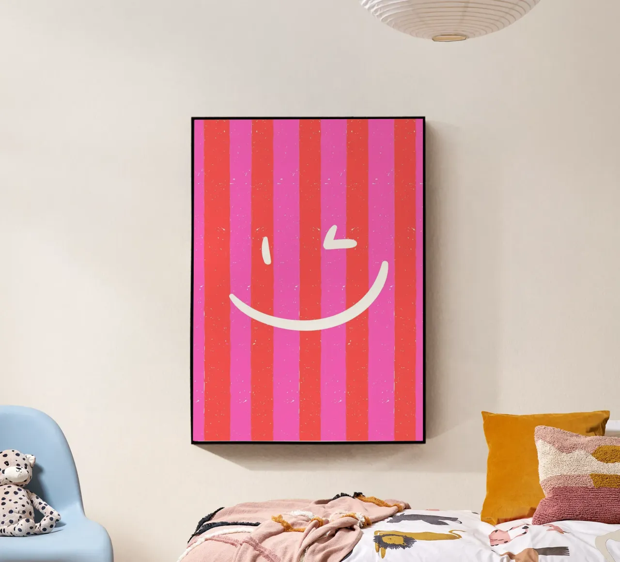 Smileeee acryl van Tabea Jule