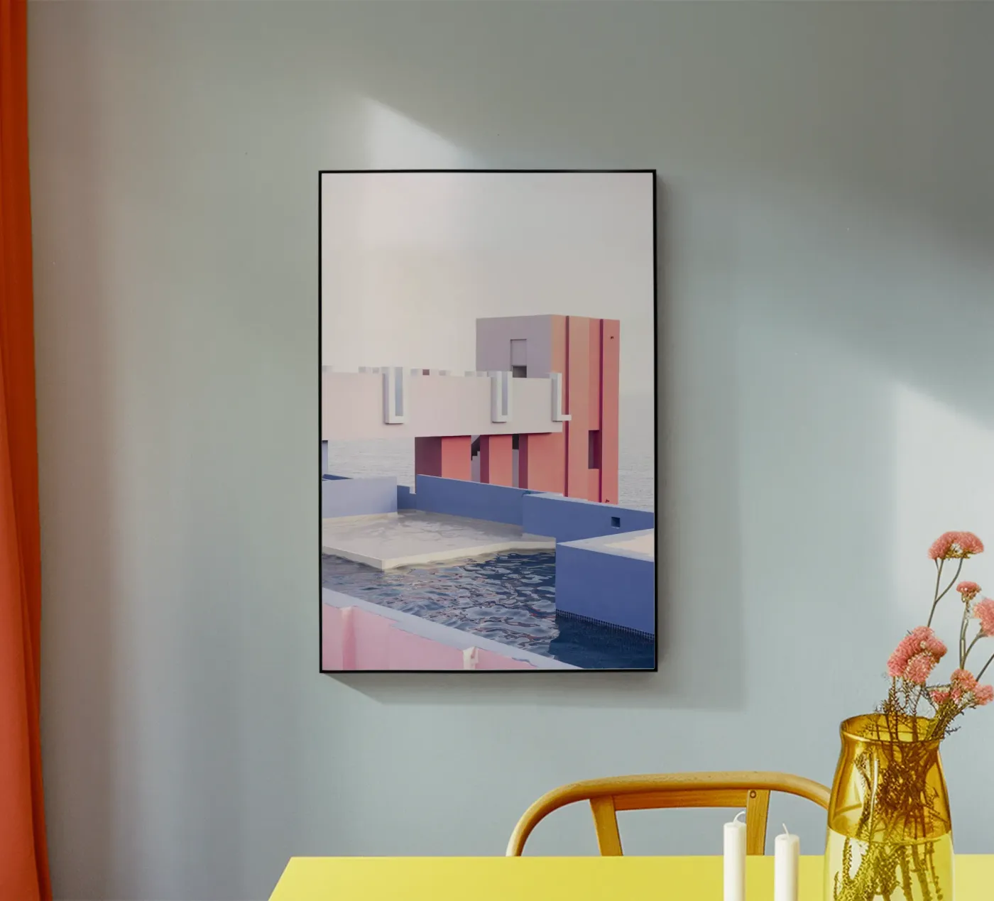 La Muralla Roja I plexiglass da Kathrin Pienaar