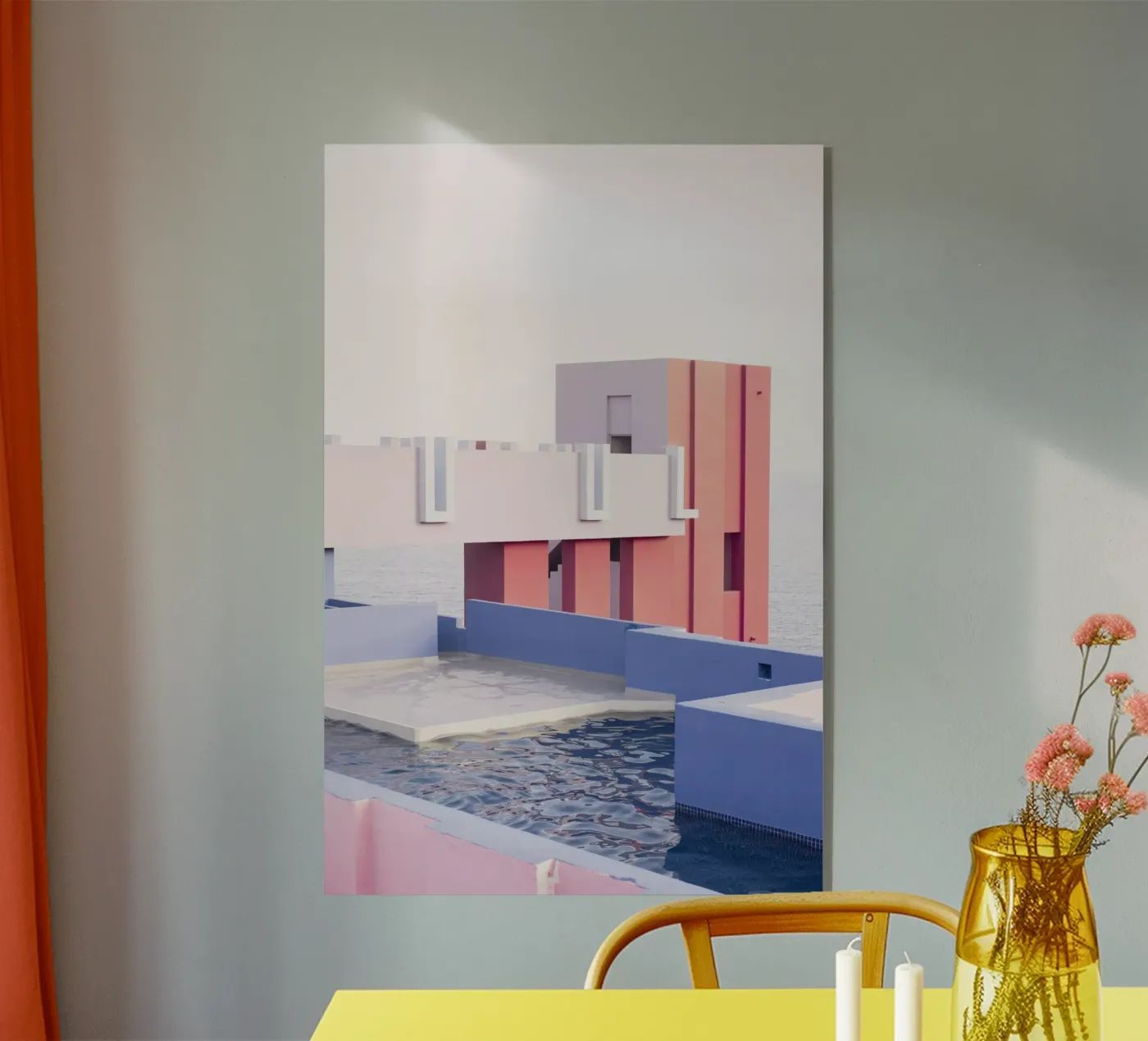 La Muralla Roja I plexiglass da Kathrin Pienaar
