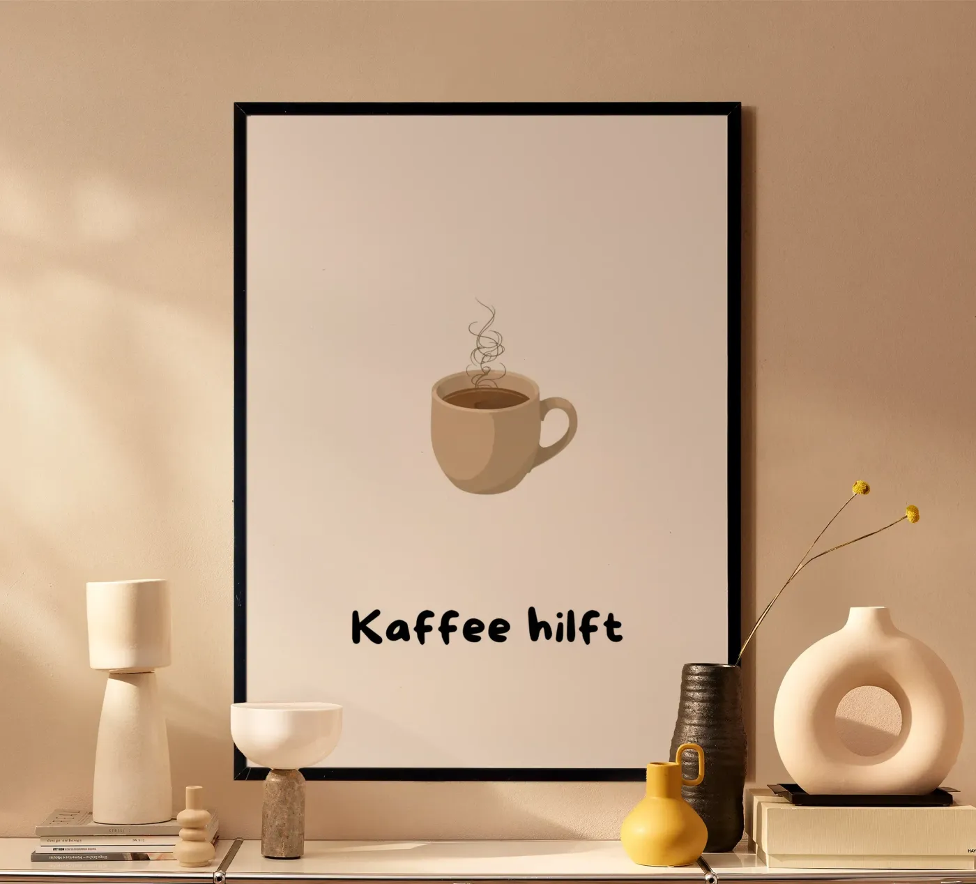 Kaffee hilft poster da Tabea Jule