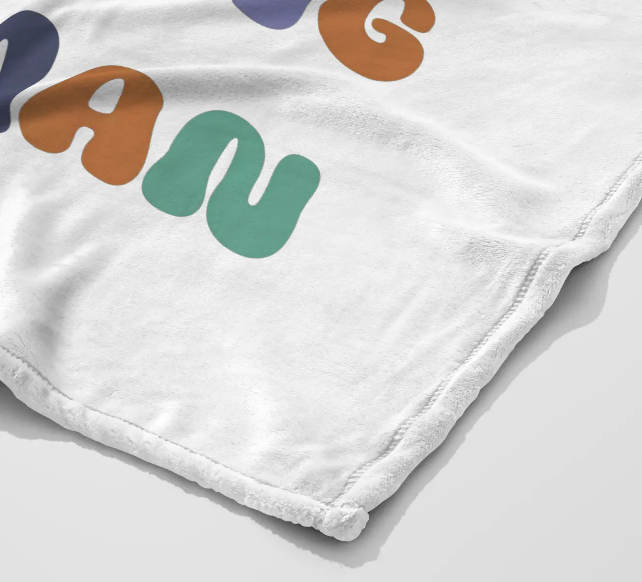 Un piccolo uomo, un grande lavoro coperta in pile da DesignArt