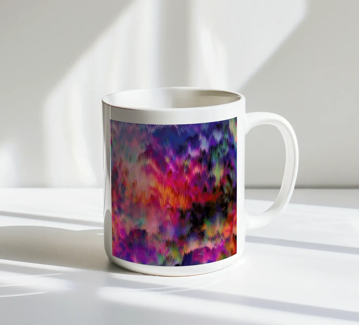 Sunset Storm ceramic mug by Amy Sia