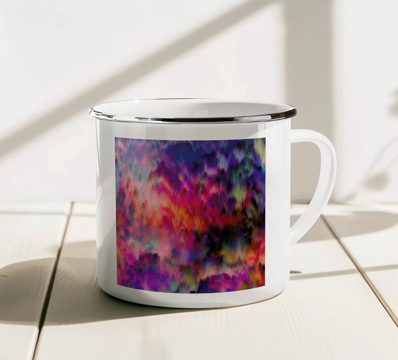 Sunset Storm tazza in smalto da Amy Sia