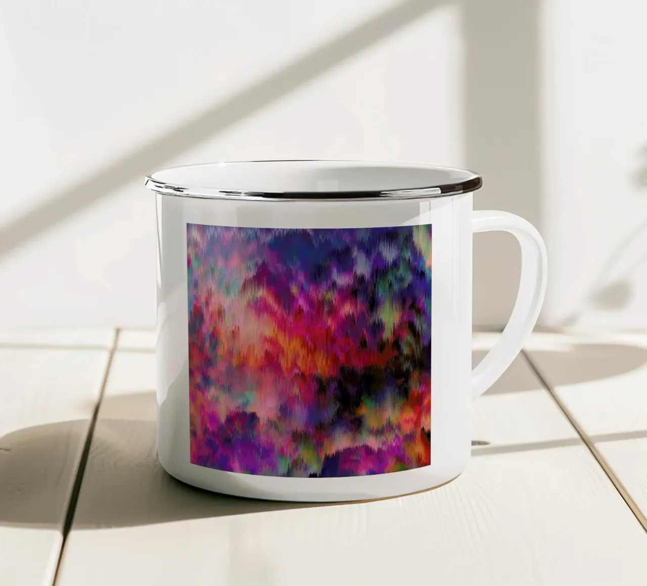 Sunset Storm tazza in smalto da Amy Sia