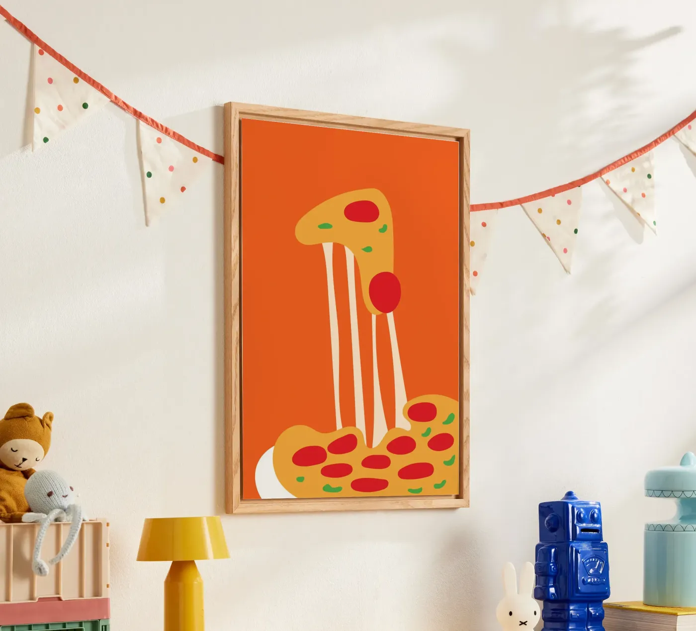 Mozzarella Pepperoni Pizza plexiglass da Studio Fun Boy