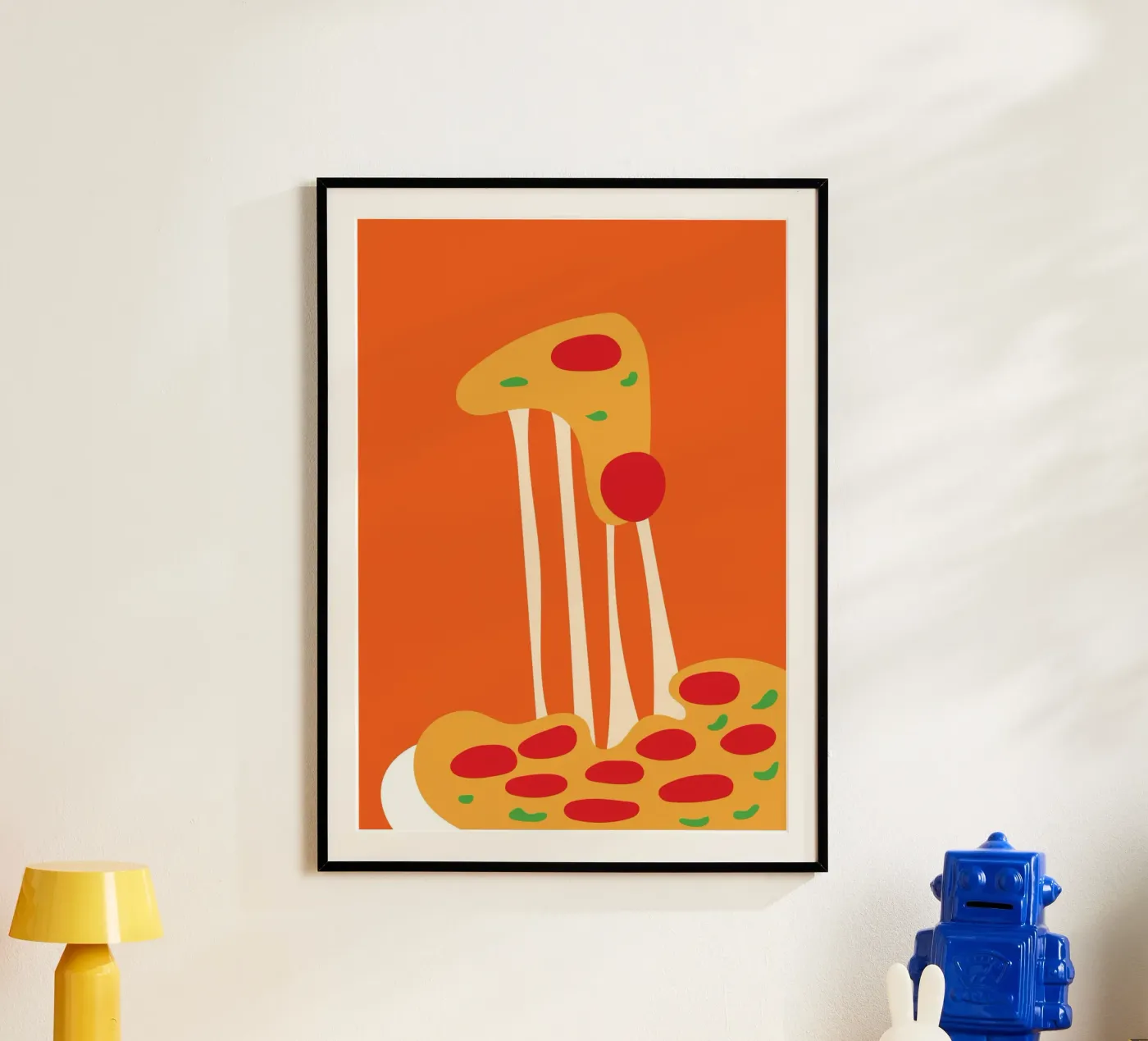 Mozzarella Pepperoni Pizza poster da Studio Fun Boy