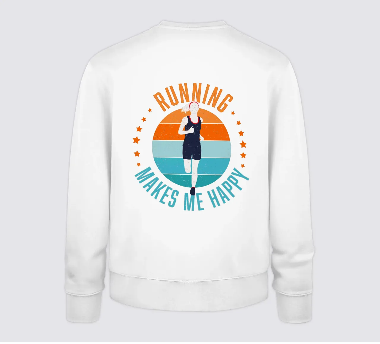 Correre mi rende felice. Per i corridori. Per chi fa jogging. felpa da CalliLetters