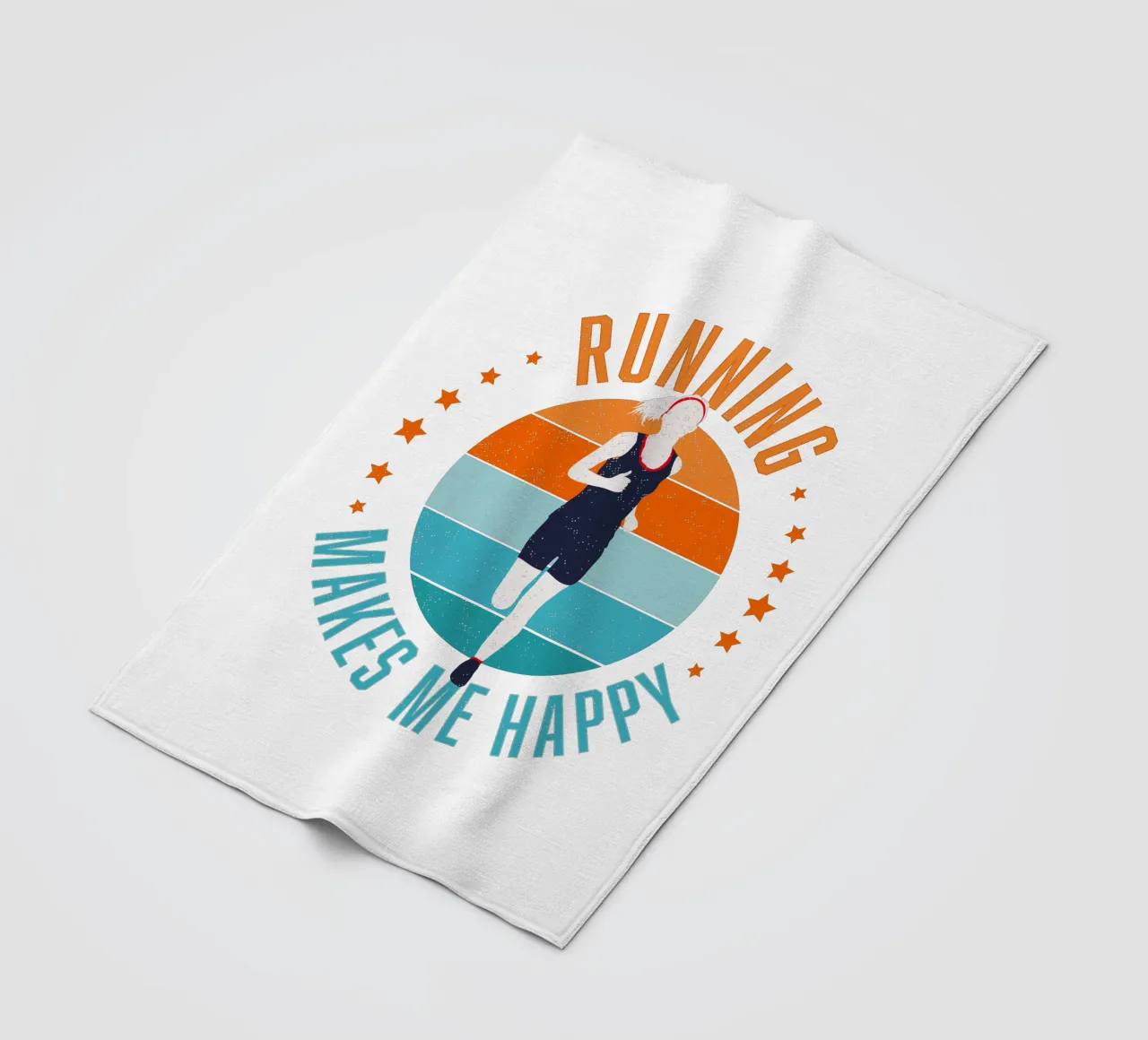 Correre mi rende felice. Per i corridori. Per chi fa jogging. coperta in pile da CalliLetters