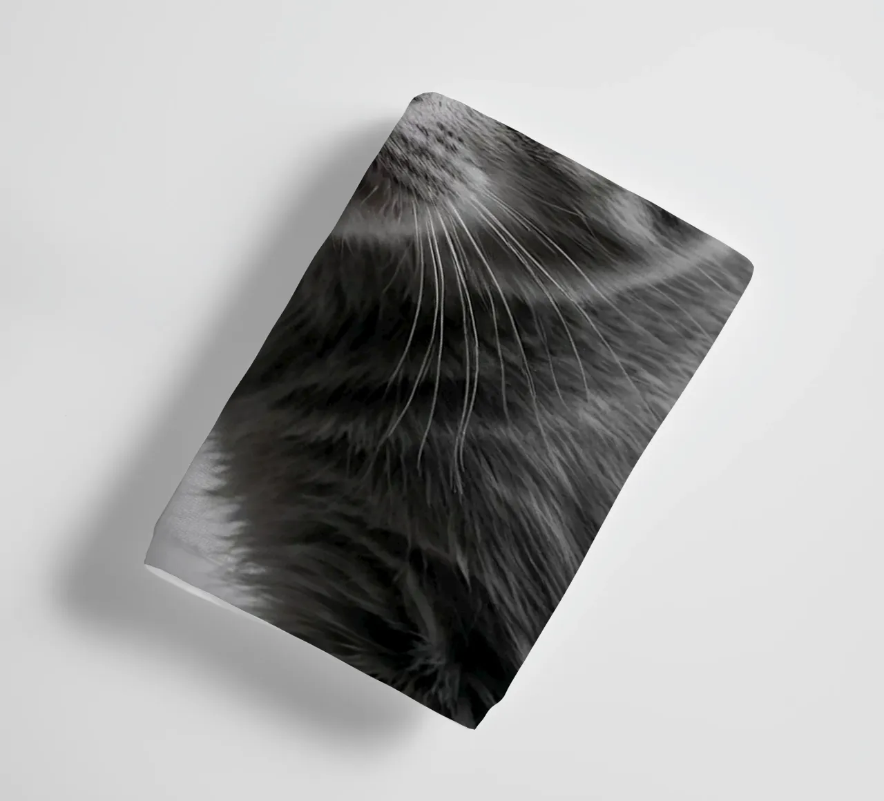 Portrait of a grey kitten w/ intense eyes | Work 47 towel by Paws & Portraits