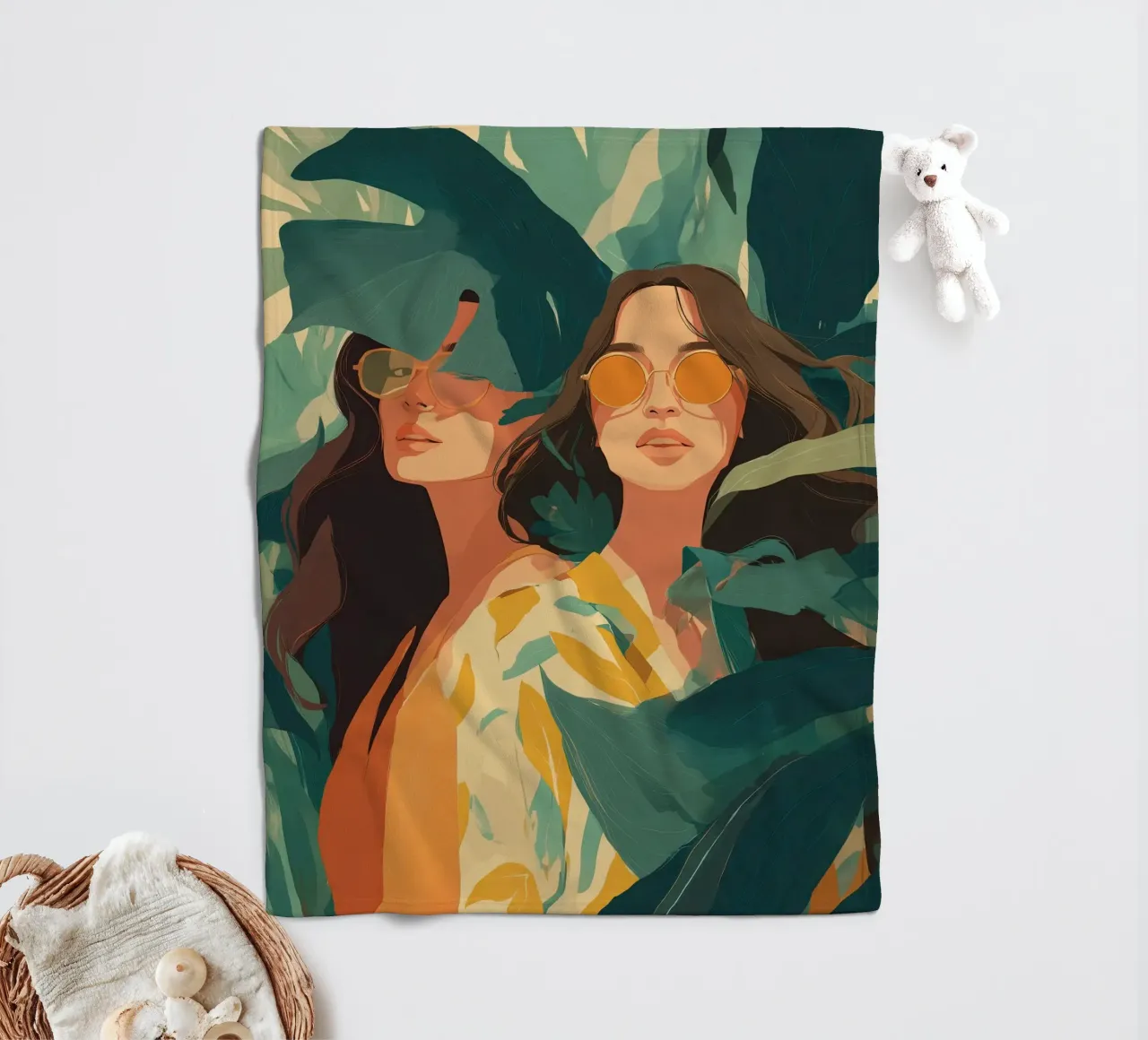 Jungle Cool Fleecedecke von Amelie Rose