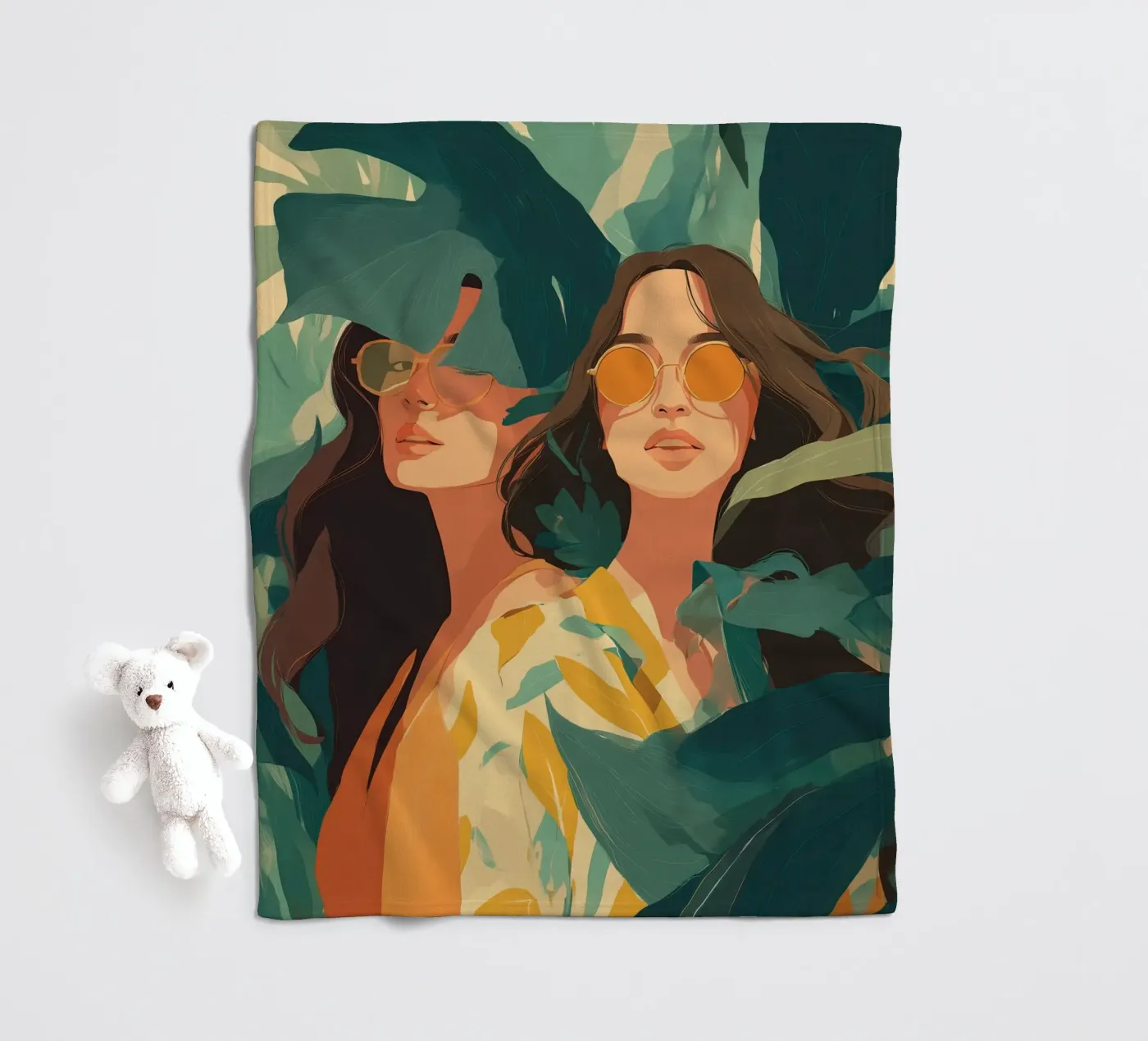 Jungle Cool plaid polaire de Amelie Rose