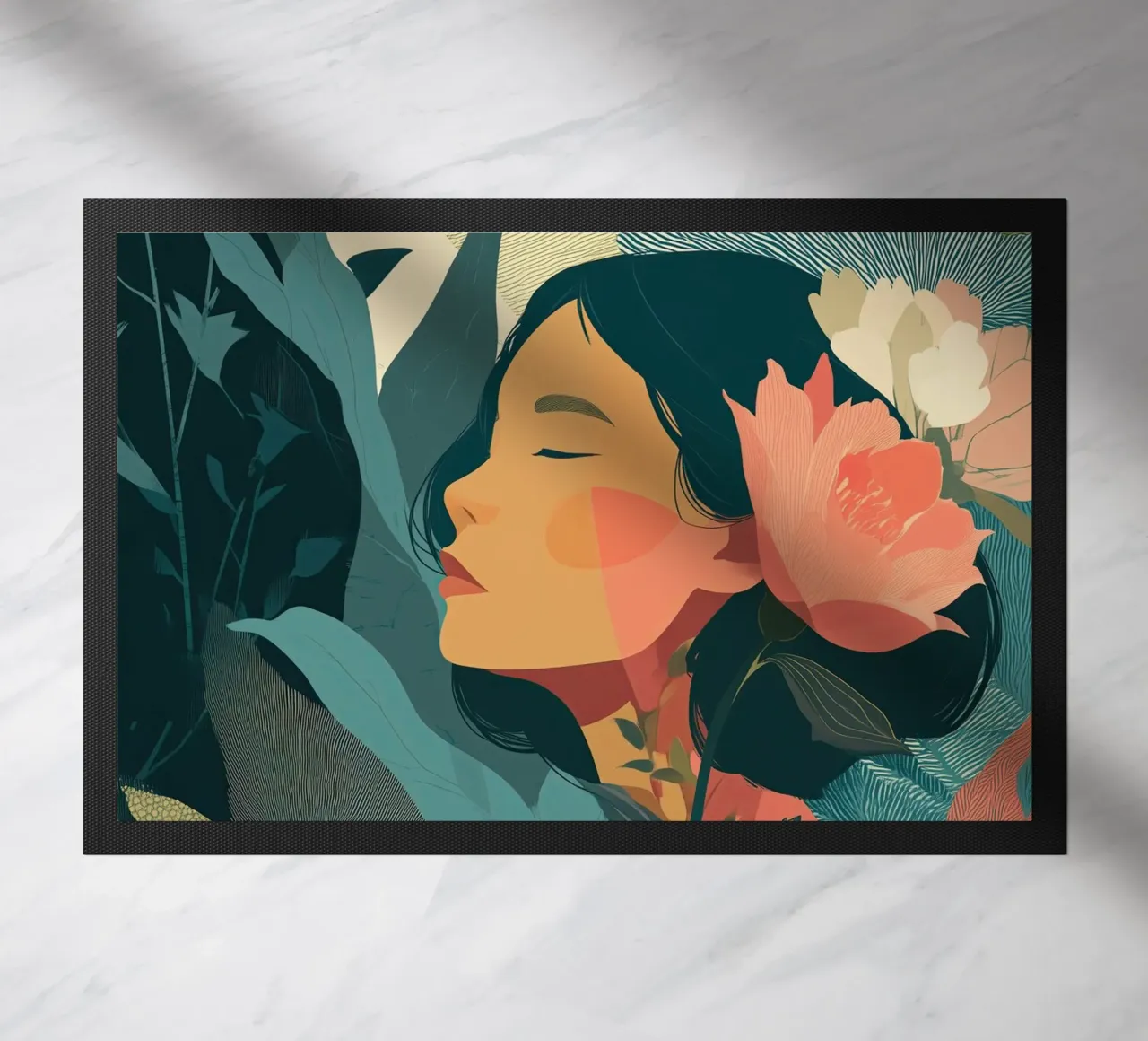 Inner Bloom doormat by Amelie Rose