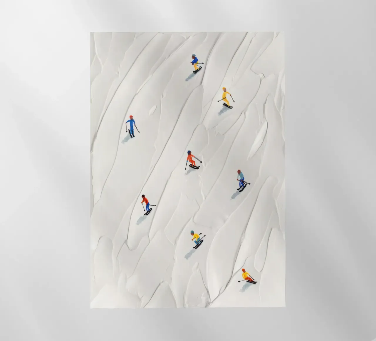 Pista da sci pellicola backlit da memory in photograph