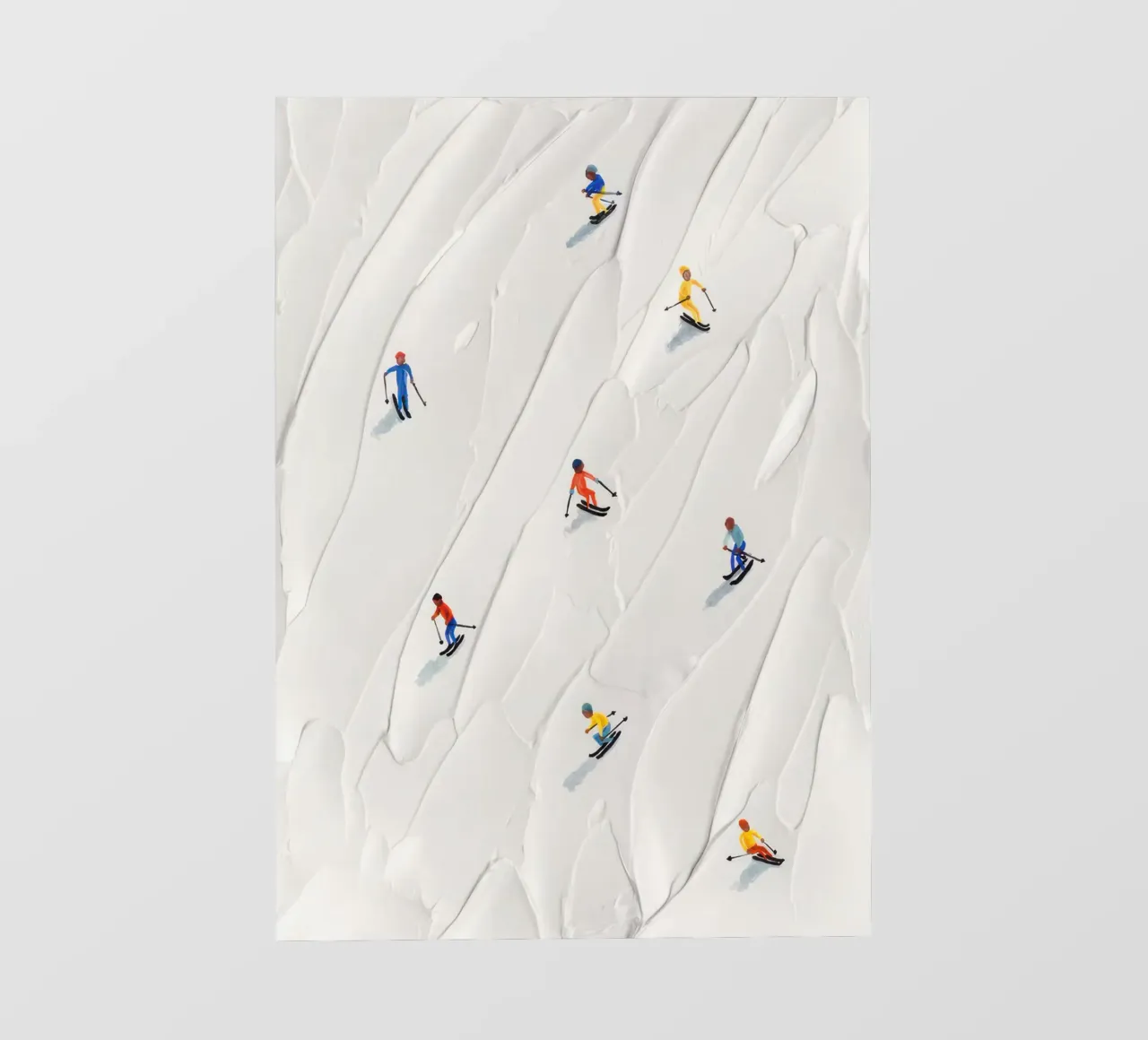 Pista da sci pellicola backlit da memory in photograph