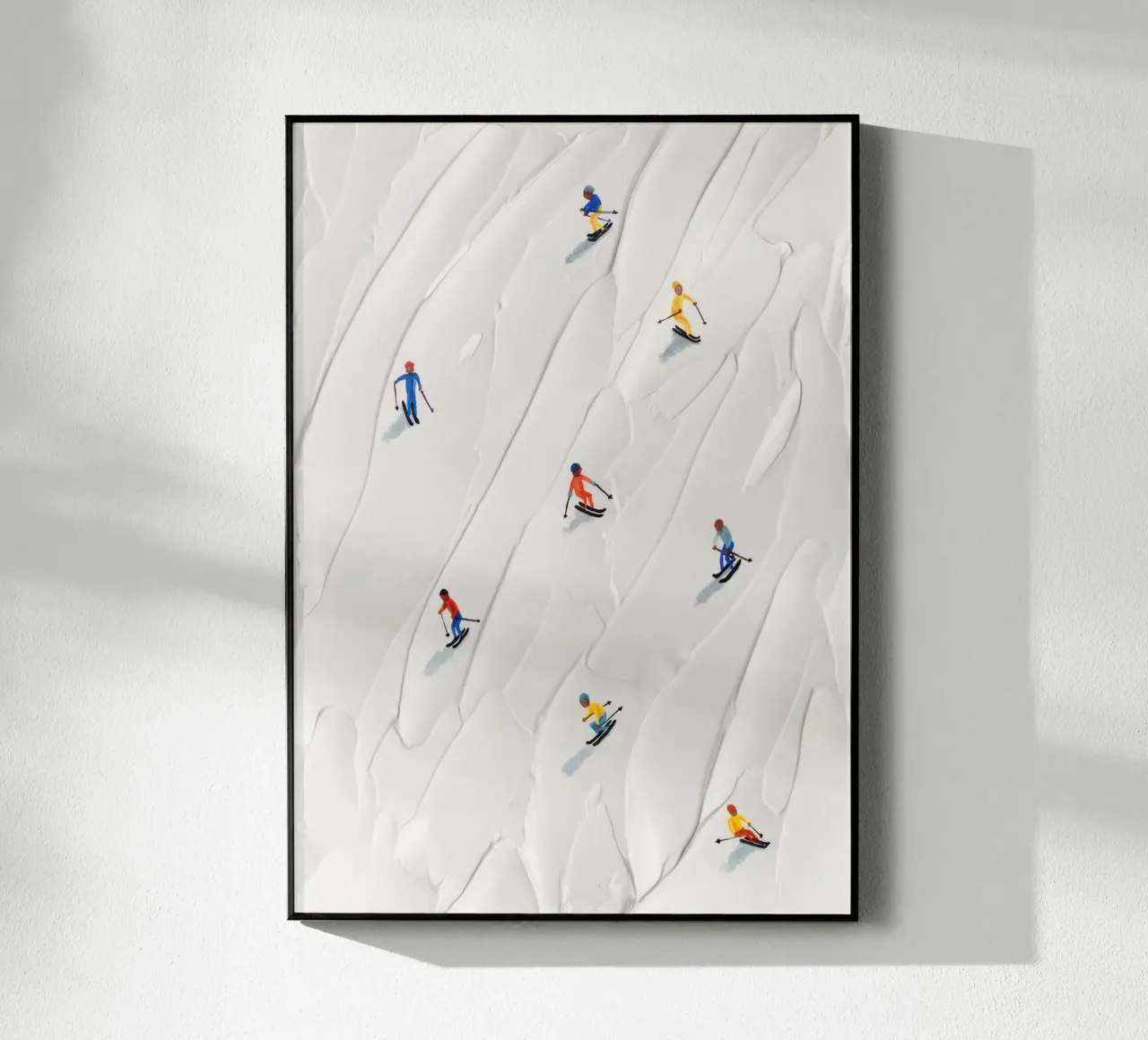 Piste de ski plexiglas de memory in photograph