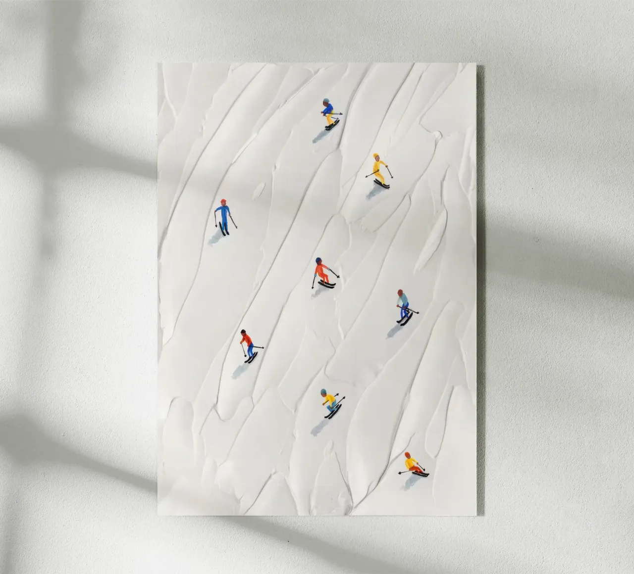 Ski Slope plexiglass da memory in photograph