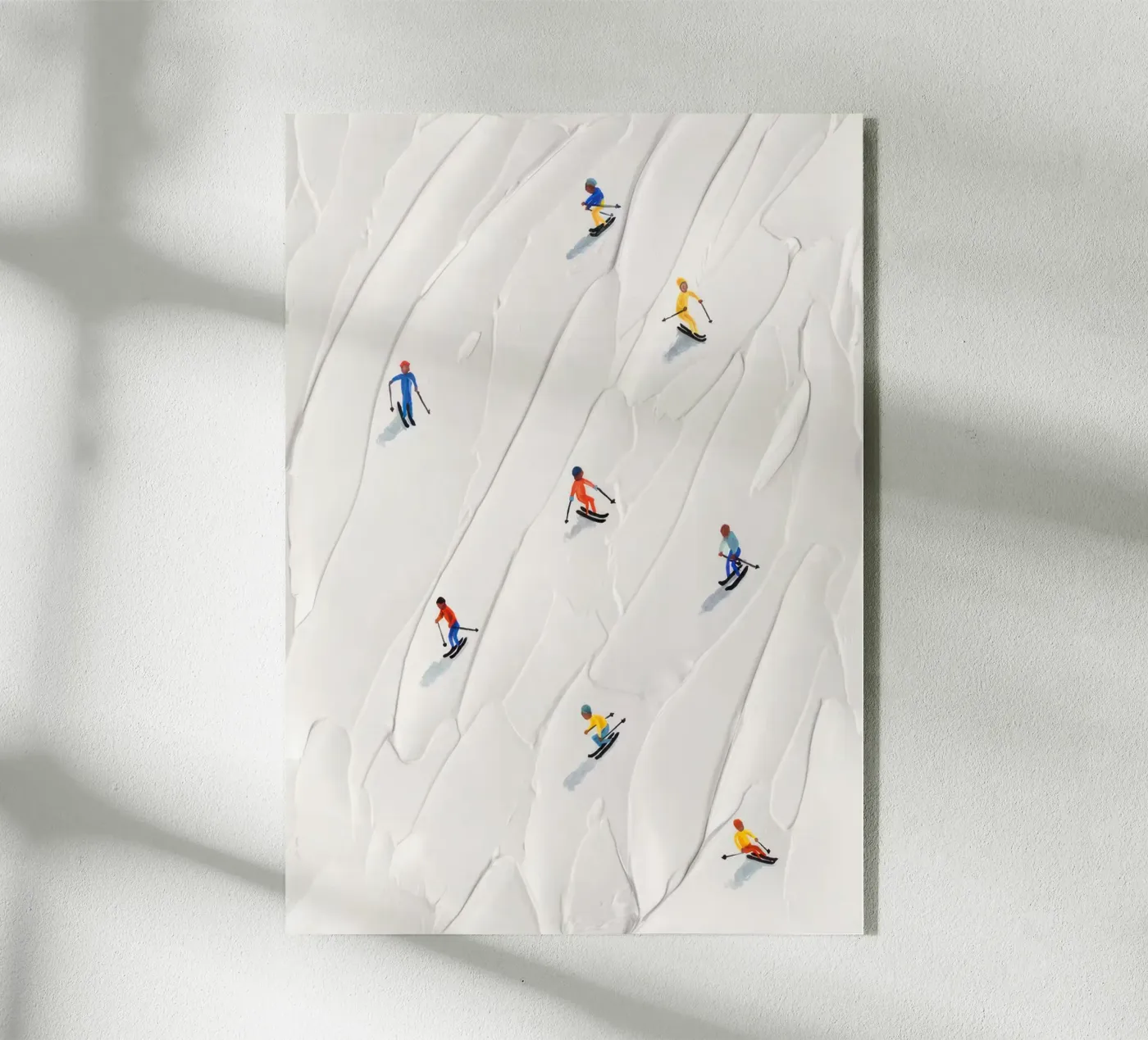 Pista da sci plexiglass da memory in photograph