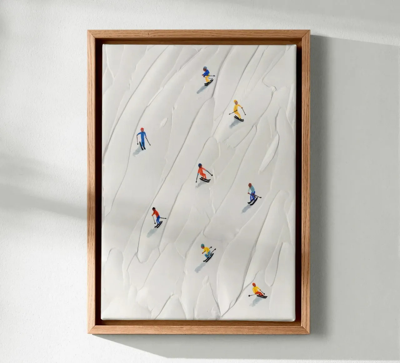 Pista da sci tela da memory in photograph