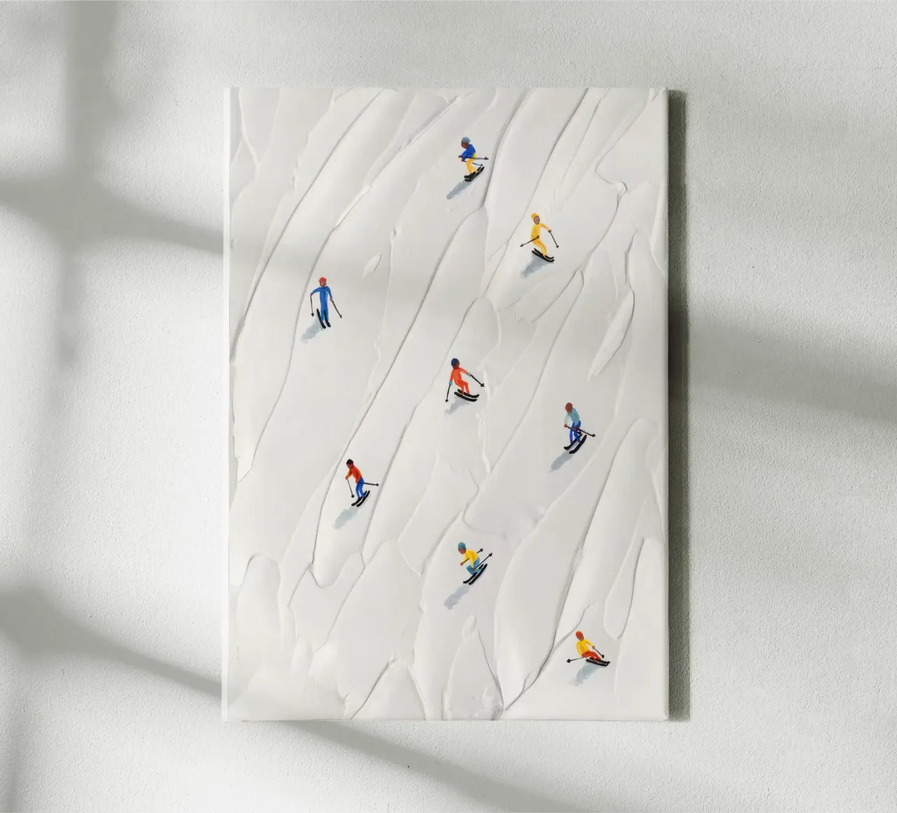 Pista da sci tela da memory in photograph