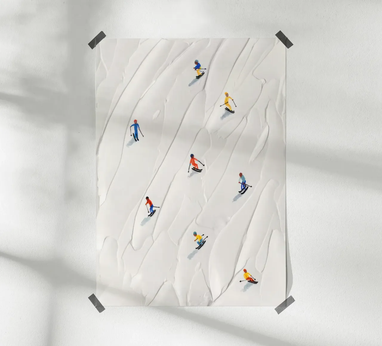 Ski Slope poster van memory in photograph