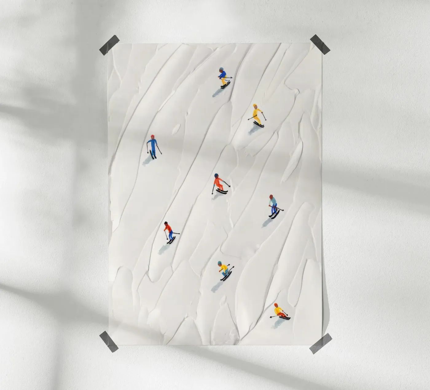 Skipiste Poster von memory in photograph