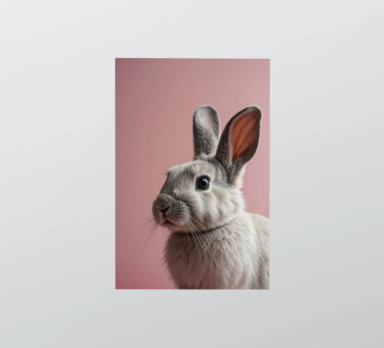 Portrait of a curious hare | Work 49 sticker by Paws & Portraits
