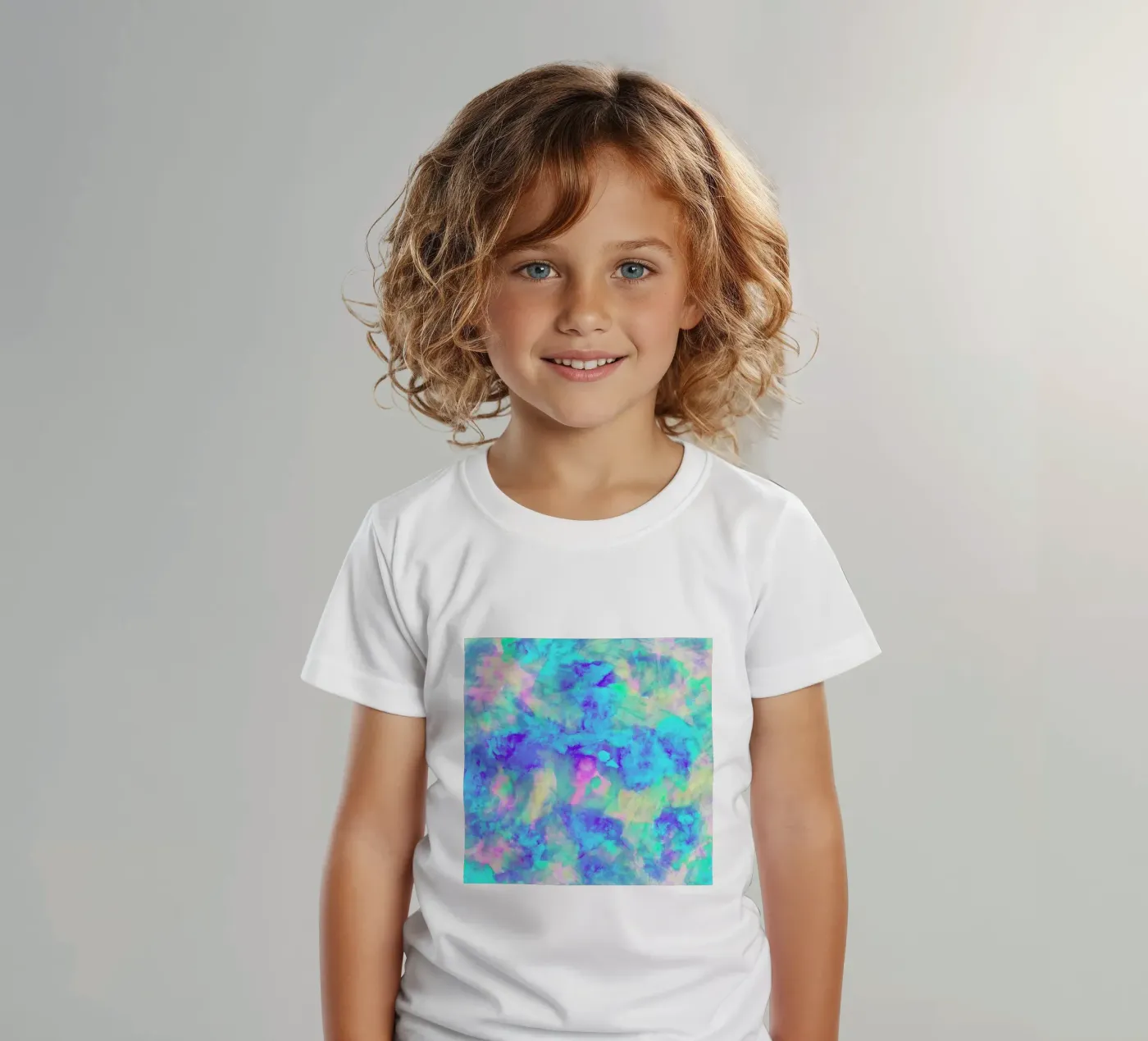 Electrify Ice Blue t-shirt bambini da Amy Sia