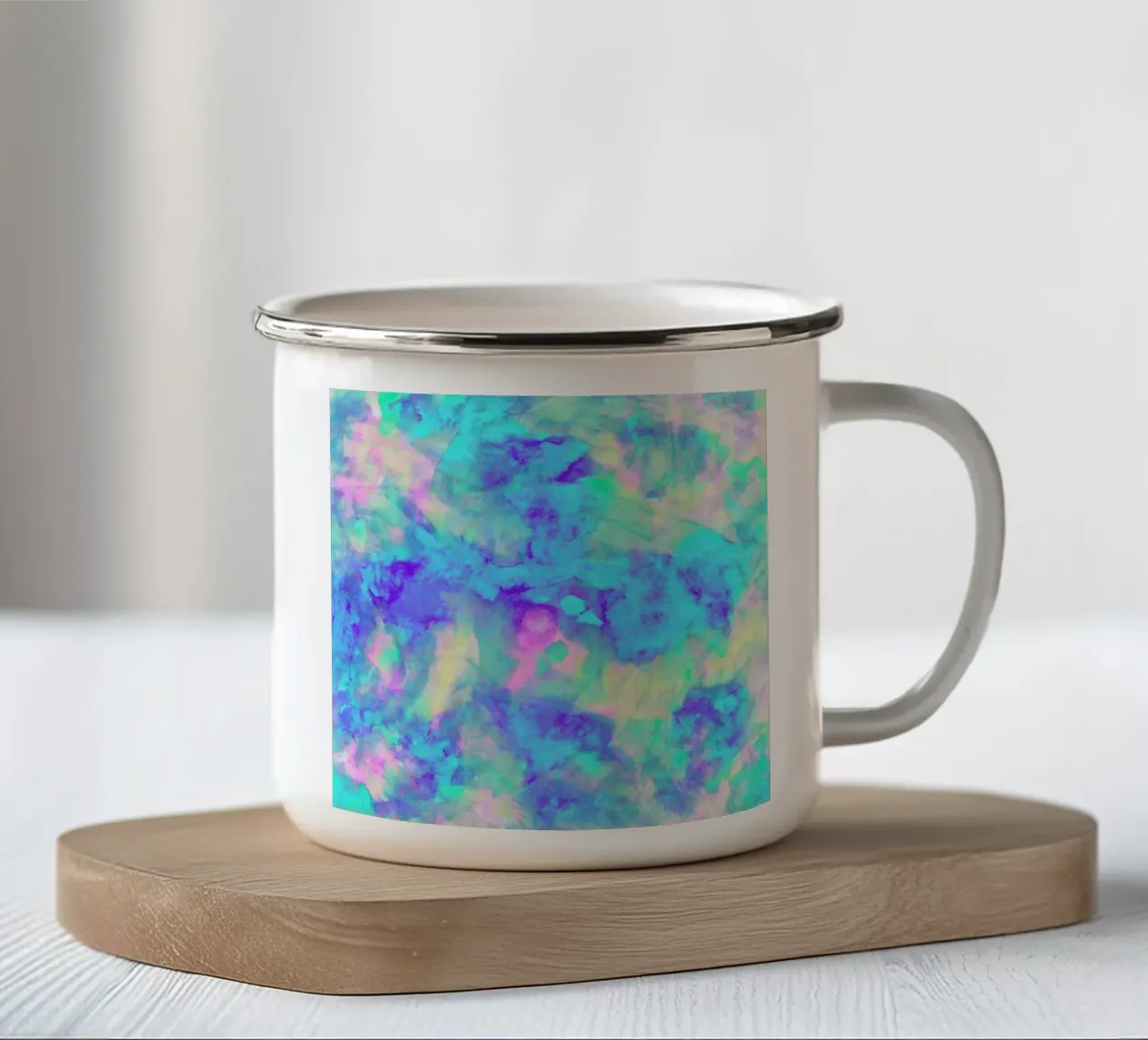 Electrify Ice Blue tazza in smalto da Amy Sia